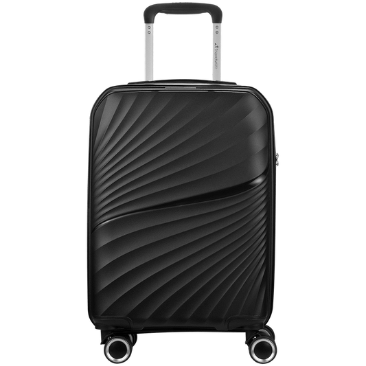 Travelwize Quartz PP 76cm 4-Wheel Spinner Luggage - Black