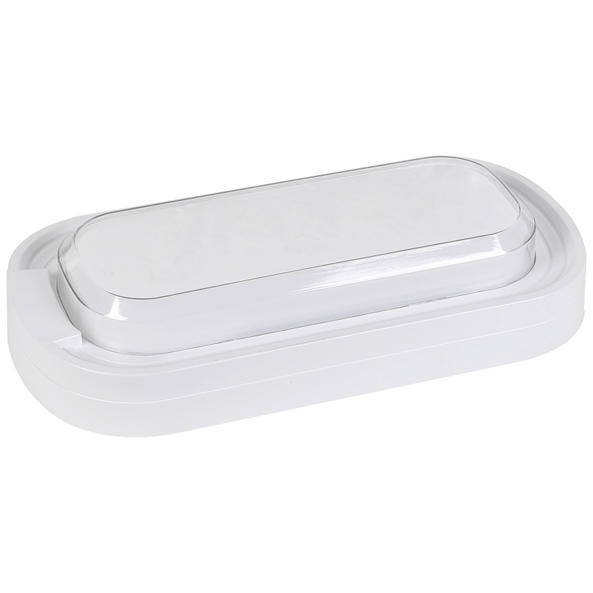 Ellies Ellipse Series AC 24W Capsule LED Bulkhead - PC - WT