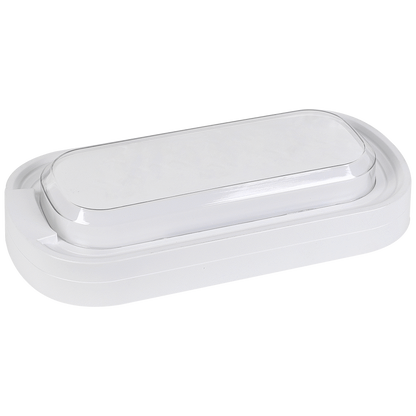 Ellies Ellipse Series AC 24W Capsule LED Bulkhead - PC - WT