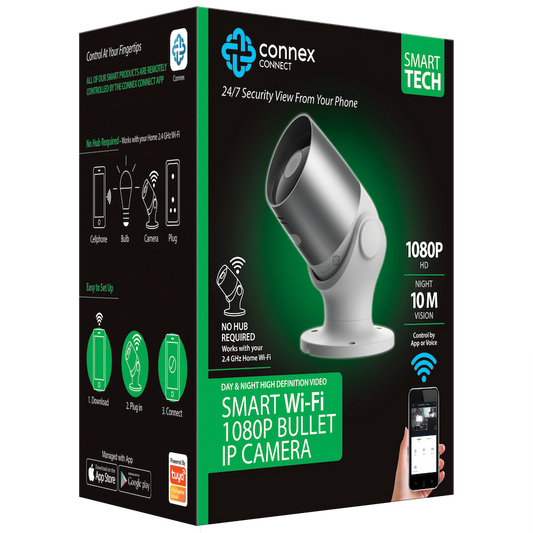 Smart Wi-Fi 1080P Bullet IP Camera - Outdoor