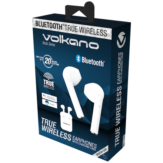Volkano Buds Series TWS Without Silicone - White