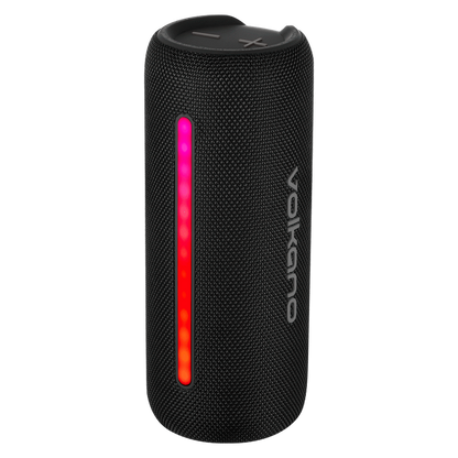 Volkano Rave Series Portable Bluetooth Speaker  - Black with grey buttons