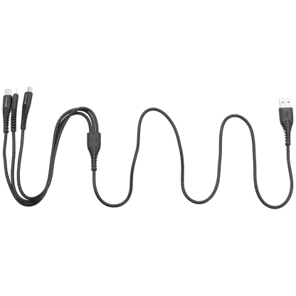Amplify Linked Series 3-in-1 Charging Cable - Black