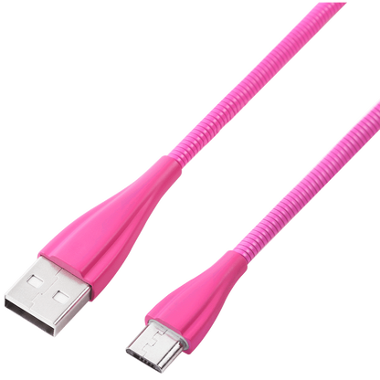 Volkano Fashion Series Micro USB Cable 1.8m - Lumo - Pink