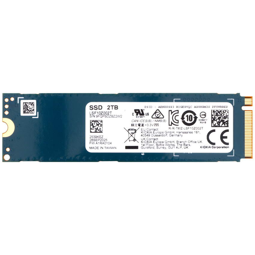 KIOXIA EXCERIA PLUS G4 NVMeTM Series, M.2 2280 2000GB (7,300)