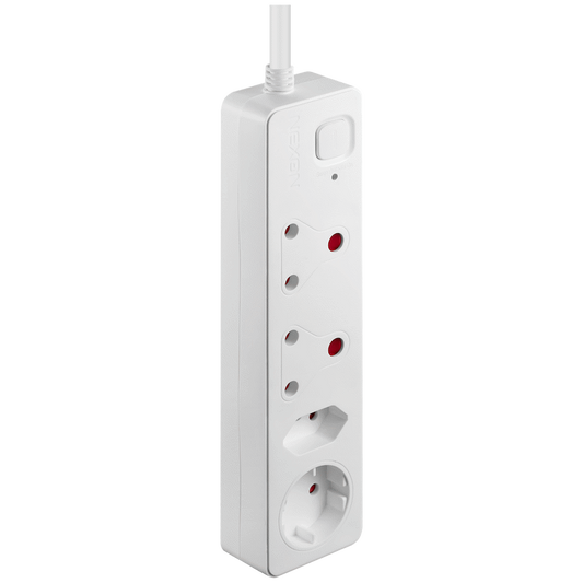 Nexon 4-Way Medium Surge-Protected Multiplug 0.5m - White
