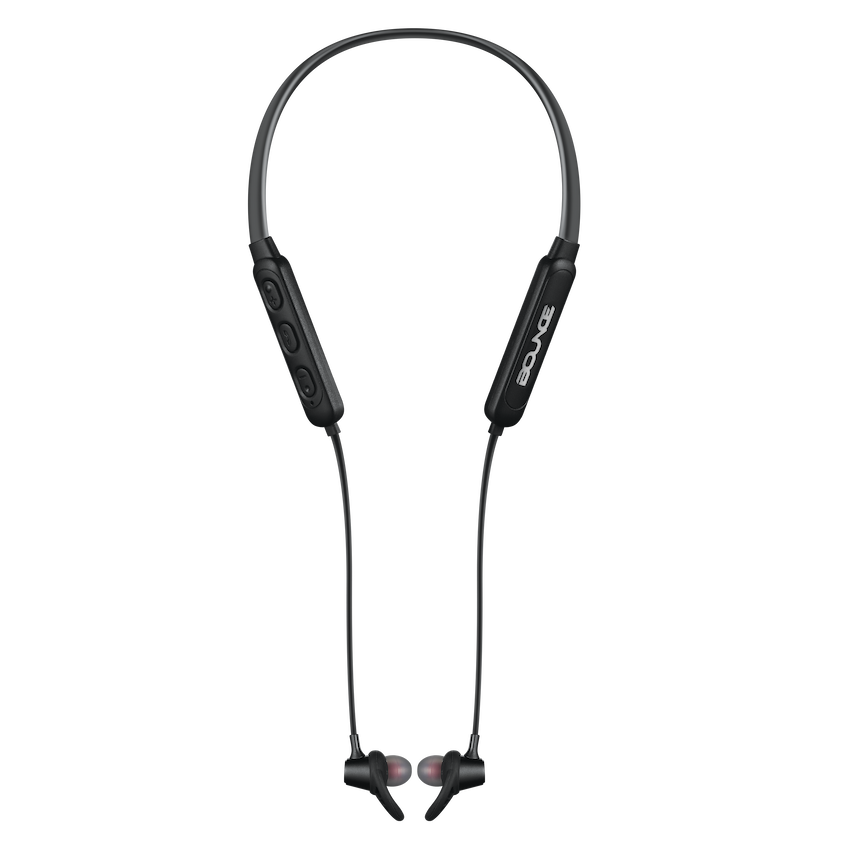 Bounce Bachata Series Bluetooth Earphones with Neckband - Black