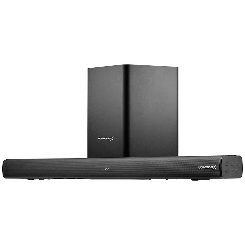 VolkanoX Supersonic 2 Series 2.1 200w Soundbar System with Wireless Subwoofer - Black