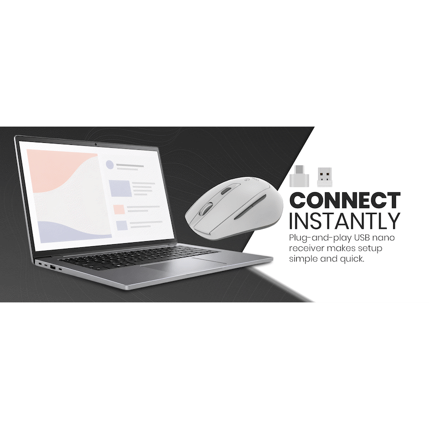 Volkano Chrome Series Wireless Mouse - Gray
