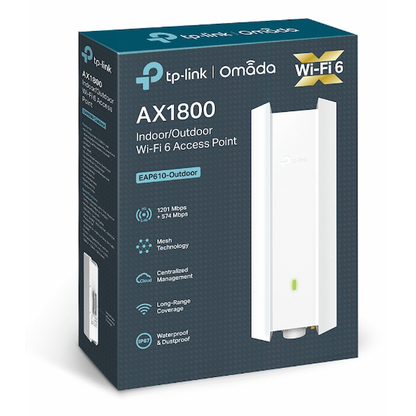 TP-Link EAP610 AX1800 Indoor/Outdoor Wi-Fi 6 Access Point