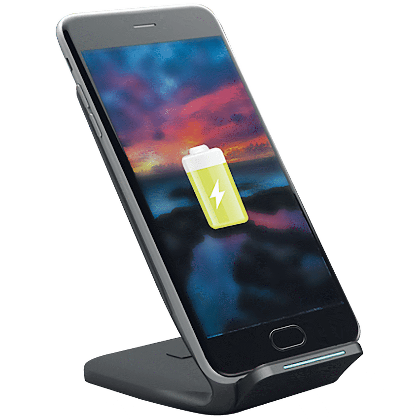 Volkano Pylon Series Upright Fast Wireless Charger - Black