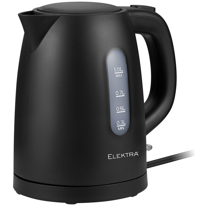 Elektra 1L Plastic Kettle - Black