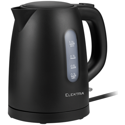 Elektra 1L Plastic Kettle - Black