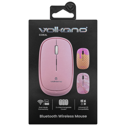 Volkano Coral series Bluetooth Wireless Mouse - Pink