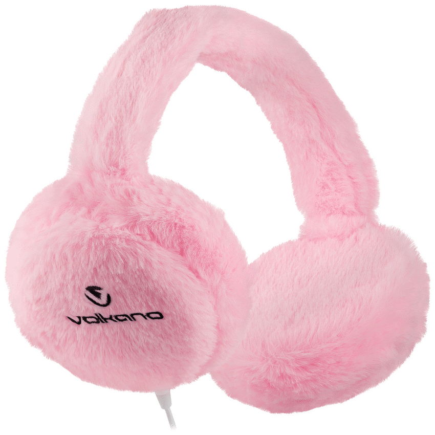Volkano Kids Llama Series Wired Headphones with Case - Pink