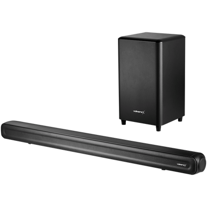 VolkanoX Supersonic Series 2.1 200w Soundbar System with Wireless Subwoofer - Black