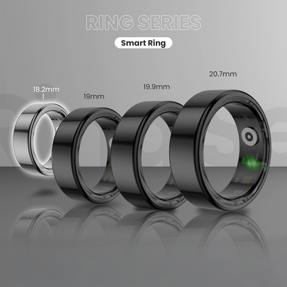 Volkano Ring Series Smart Ring With Charge Case - 18.3mm