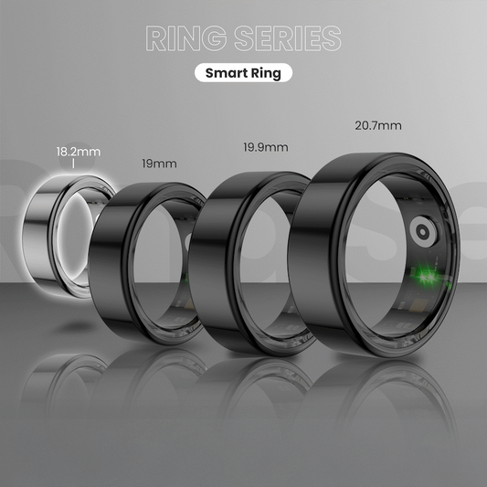 Volkano Ring Series Smart Ring With Charge Case - 18.3mm