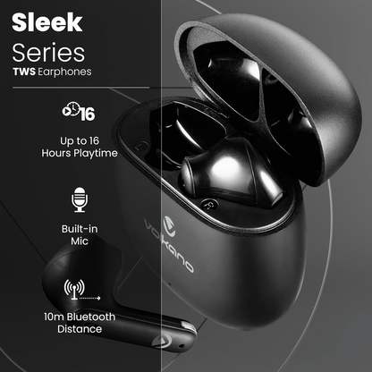 Volkano Sleek Series TWS Earphones - Black