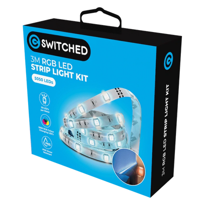 Switched 3m RGB LED Strip Light Kit