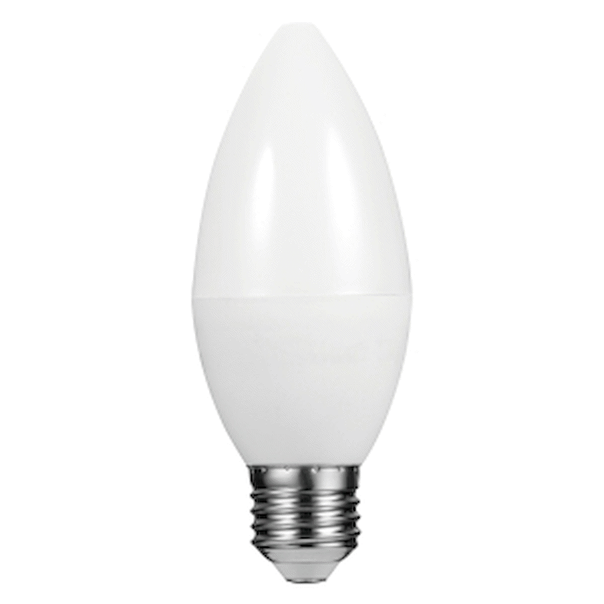 Switched 5w Candle LED Light Bulb E27 - Warm White