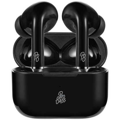 Pro Bass Pulse Buds True Wireless Earphones with Charging Case - Black