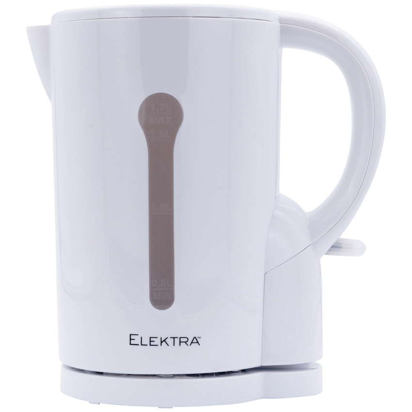 Elektra 1.7l Plastic Kettle - White - Cordless