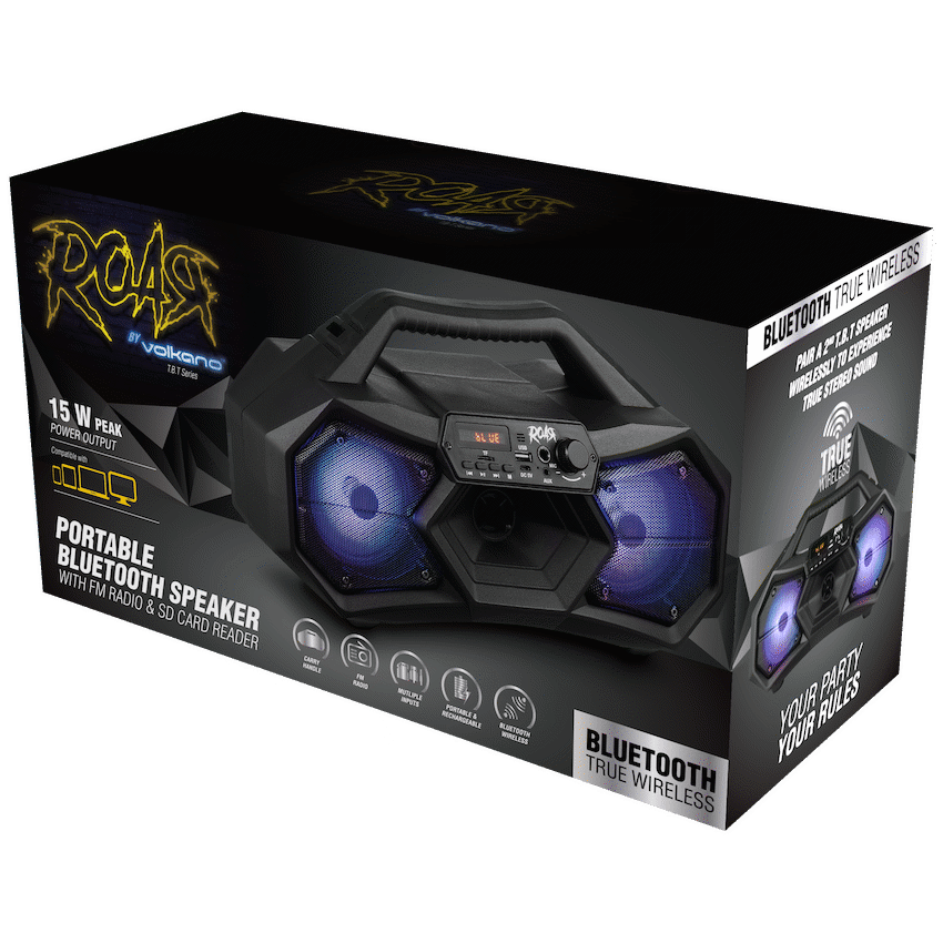 R.O.A.R by Volkano T.B.T series Dual 4" Bluetooth Speaker