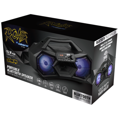 R.O.A.R by Volkano T.B.T series Dual 4" Bluetooth Speaker