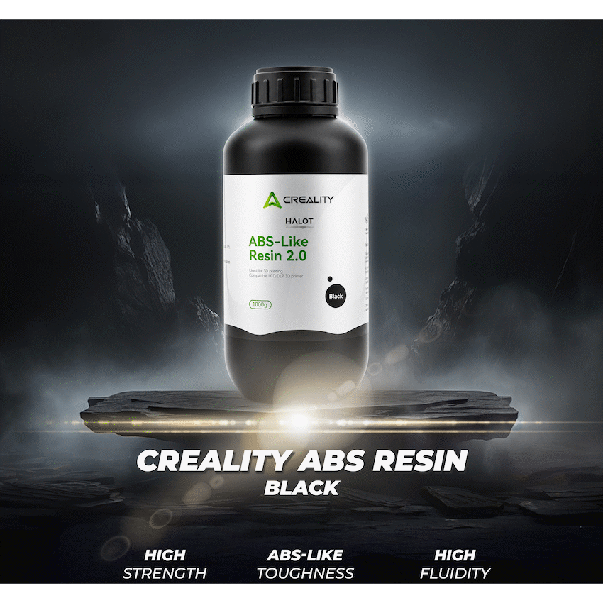 Creality ABS Resin 1kg Plastic Bottle - Black
