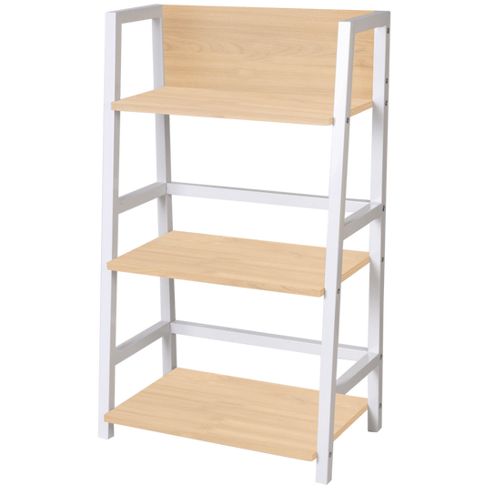 Everfurn Orchid Bookshelf with Powder-Coated Steel Frame