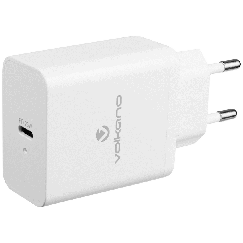 Volkano Potent Series 25w P.D. / PPS Wall Charger - White