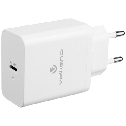 Volkano Potent Series 25w P.D. / PPS Wall Charger - White