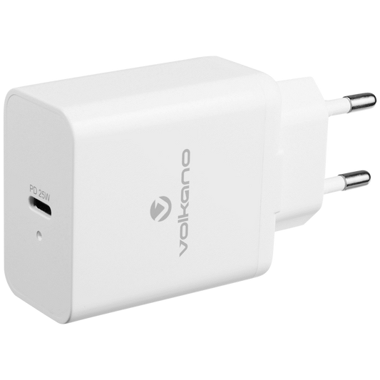 Volkano Potent Series 25w P.D. / PPS Wall Charger - White