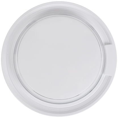 Ellies Cresent Series AC 24W Round LED Bulkhead - PC - WT