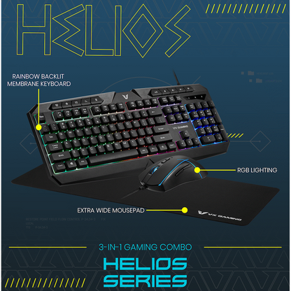 VX Gaming Helios Series 3-in-1 Gaming Combo