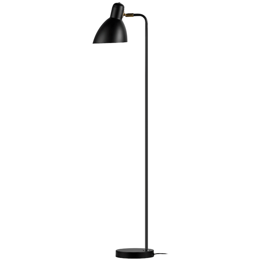 Switched Orluna Series Metal Floor Lamp - Black