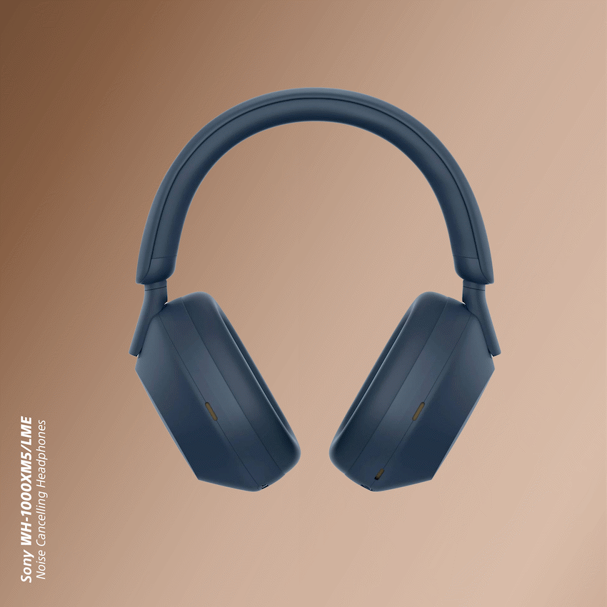 Sony WH1000XM5 (Blue) Noise-Cancelling BT Headphones