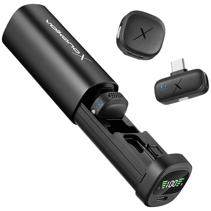 VolkanoX Lucid Series Lavalier Microphones with Charging Case