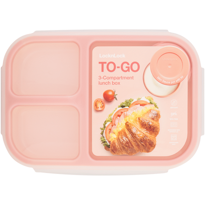LocknLock To-Go lunch box 980ml pink ( Order in Qty of 6)