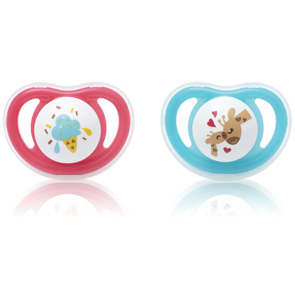 Pigeon - Minilight Pacifier (2 Pc) - L Butterfly/Raccoon