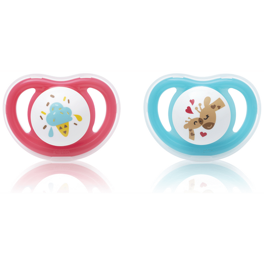 Pigeon - Minilight Pacifier (2 Pc) - L Butterfly/Raccoon