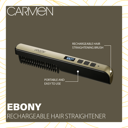 Carmen Ebony Rechargeable Hair Straightener