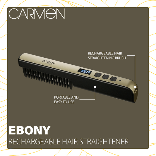 Carmen Ebony Rechargeable Hair Straightener