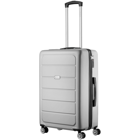 Travelwize Maple ABS 65cm 4-Wheel Spinner Luggage - Silver