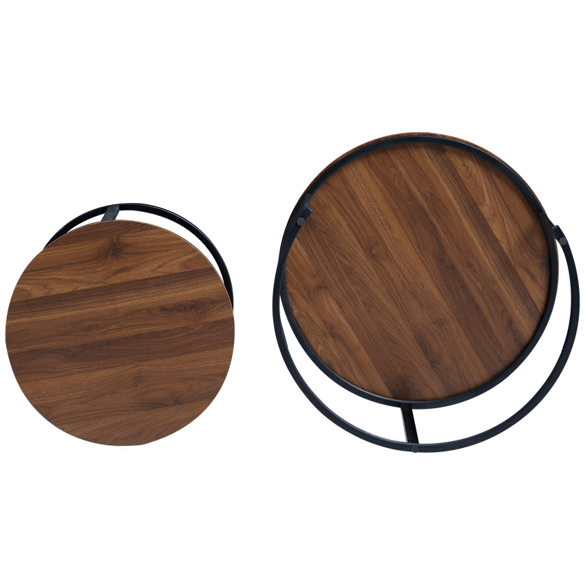 Everfurn Indus Nesting Coffee Table - Mahogany 2-Piece