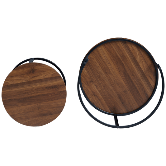 Everfurn Indus Nesting Coffee Table - Mahogany 2-Piece