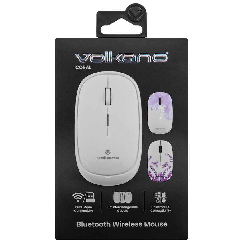 Volkano Coral series Bluetooth Wireless Mouse - White