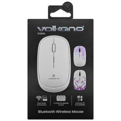 Volkano Coral series Bluetooth Wireless Mouse - White
