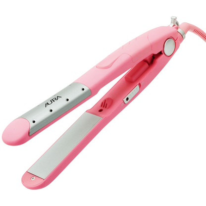 Aura by Elektra Wet n Dry Hair Straightener Pink